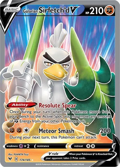 Galarian Sirfetch'd V (Full Art) 174/185 · Holofoil (Vivid Voltage)