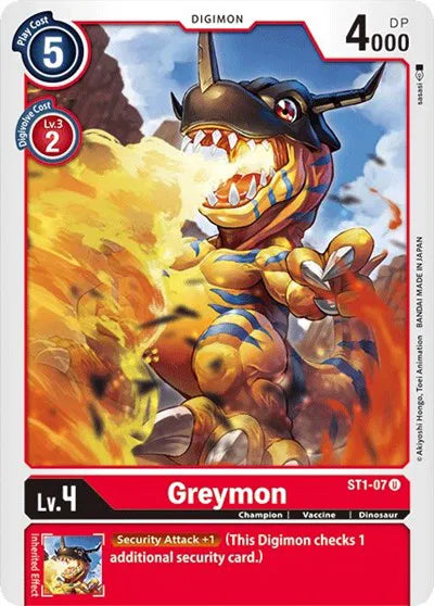 Greymon ST1-07 U (Starter Deck 01: Gaia Red)