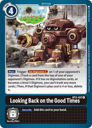 Looking Back on the Good Times BT3-107 U (Release Special Booster)
