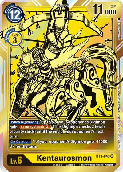 Kentaurosmon (Alternate Art) BT3-043 SR (Release Special Booster)