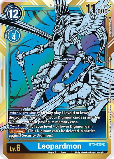 Leopardmon (Alternate Art) BT3-030 SR (Release Special Booster)