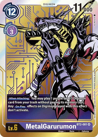 MetalGarurumon - BT2-081 (Alternate Art) BT2-081 SR (Release Special Booster)