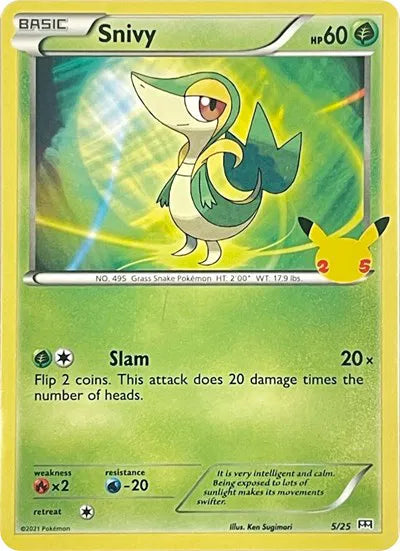 Snivy 5/25 · Holofoil (McDonald's 25th Anniversary Promos)