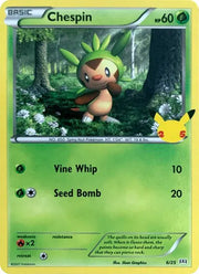 Chespin 6/25 · Holofoil (McDonald's 25th Anniversary Promos)