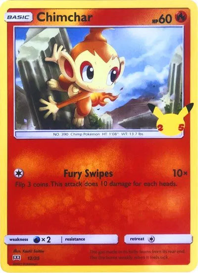 Chimchar 12/25 · Normal (McDonald's 25th Anniversary Promos)
