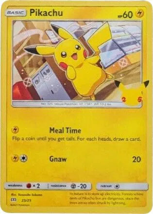 Pikachu 25/25 · Normal (McDonald's 25th Anniversary Promos)