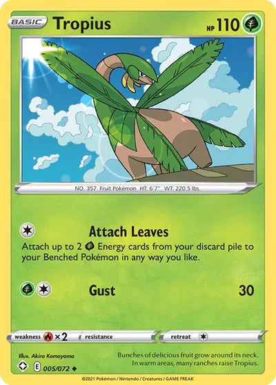 Tropius 005/072 · Normal (Shining Fates)