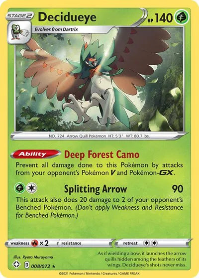 Decidueye 008/072 · Holofoil (Shining Fates)