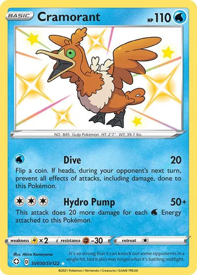 Cramorant SV030/SV122 · Holofoil (Shining Fates: Shiny Vault)