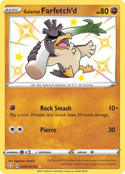 Galarian Farfetch'd SV063/SV122 (Shining Fates: Shiny Vault)