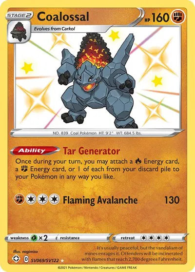 Coalossal SV069/SV122 (Shining Fates: Shiny Vault)