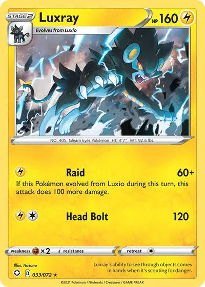 Luxray 033/072 Holo (Shining Fates)