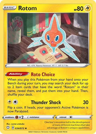 Rotom 034/072 · Normal (Shining Fates)
