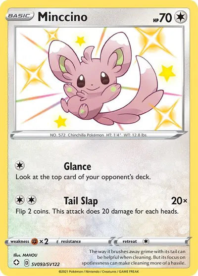Minccino Shining Fates: Shiny Vault Shiny Holo Rare SV093/SV122