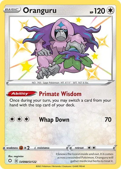 Oranguru SV098/SV122 (Shining Fates: Shiny Vault)