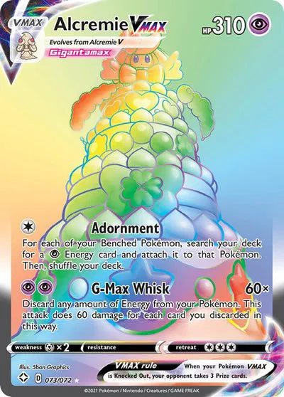 Alcremie VMAX (Secret) 073/072 (Shining Fates)