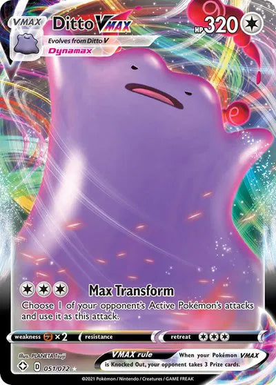 Ditto VMAX 051/072 (Shining Fates)