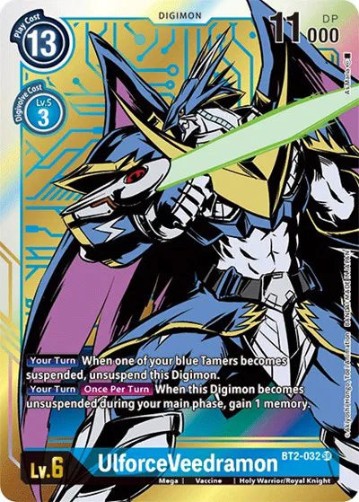 UlforceVeedramon (Alternate Art) BT2-032 SR (Release Special Booster)