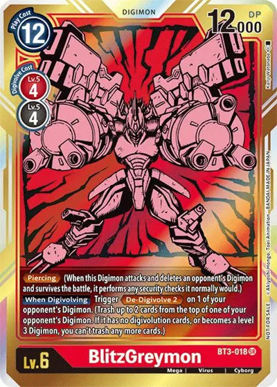 BlitzGreymon - BT3-018 (Dash Pack Ver. 1.5) (Release Special Booster)