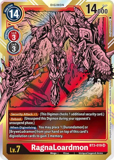 RagnaLoardmon (Alternate Art) BT3-019 SR (Release Special Booster)