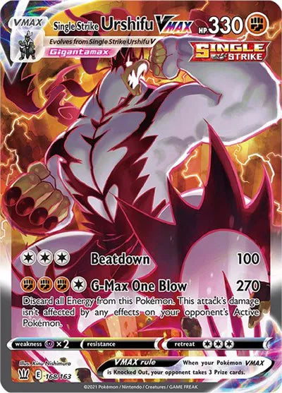 Single Strike Urshifu VMAX (Alternate Art Secret) Battle Styles Secret Rare • 168/163 Holofoil
