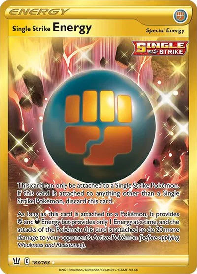 Single Strike Energy (Secret) 183/163 (Battle Styles)