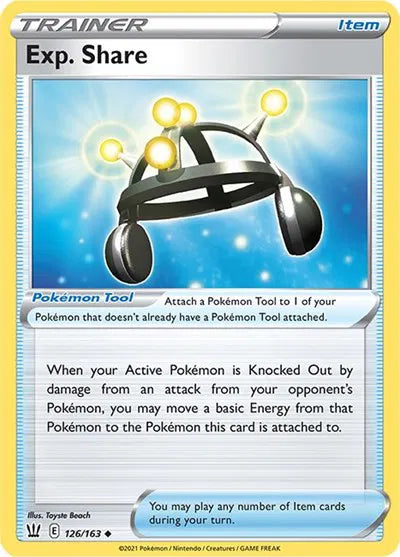 Exp. Share 126/163 · Normal (Battle Styles)