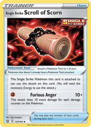 Single Strike Scroll of Scorn 133/163 · Normal (Battle Styles)