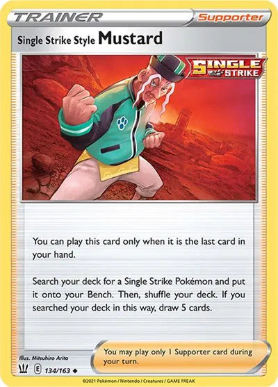 Single Strike Style Mustard 134/163 · Normal (Battle Styles)
