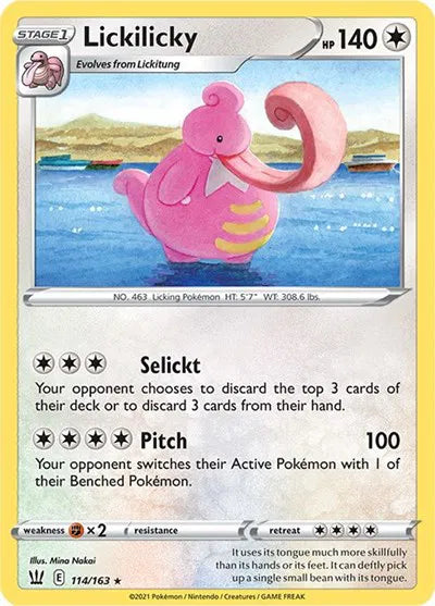 Lickilicky 114/163 · Reverse Holofoil (Battle Styles)