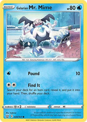 Galarian Mr. Mime 034/163 · Normal (Battle Styles)