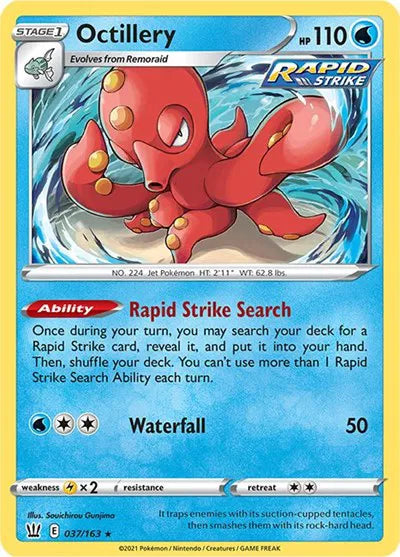 Octillery 037/163 · Holofoil (Battle Styles)