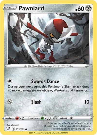 Pawniard 103/163 · Normal (Battle Styles)
