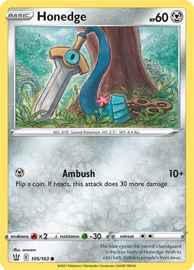 Honedge 105/163 · Normal (Battle Styles)