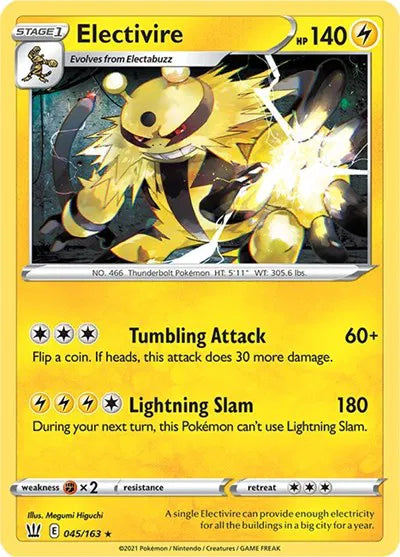 Electivire 045/163 · Normal (Battle Styles)