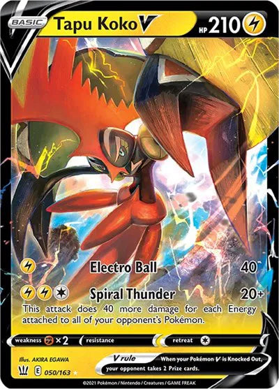 Tapu Koko V 050/163 (Battle Styles)