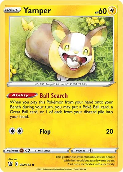 Yamper 052/163 · Normal (Battle Styles)