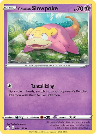 Galarian Slowpoke 054/163 · Normal (Battle Styles)