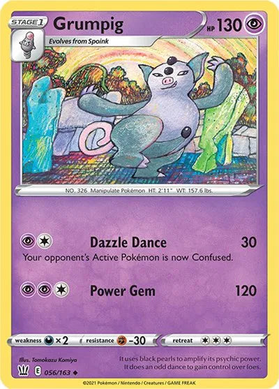 Grumpig 056/163 · Normal (Battle Styles)