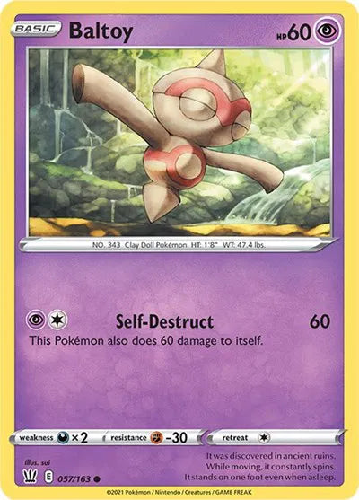 Baltoy 057/163 · Normal (Battle Styles)