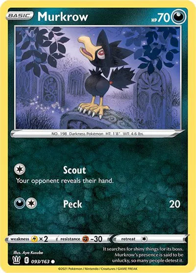 Murkrow 093/163 · Normal (Battle Styles)