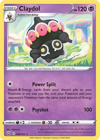 Claydol 058/163 · Normal (Battle Styles)
