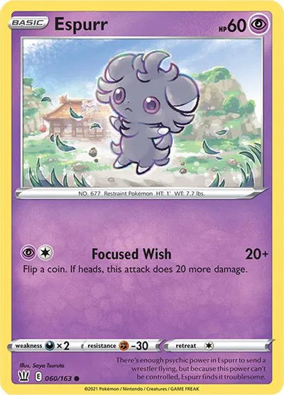 Espurr 060/163 · Normal (Battle Styles)