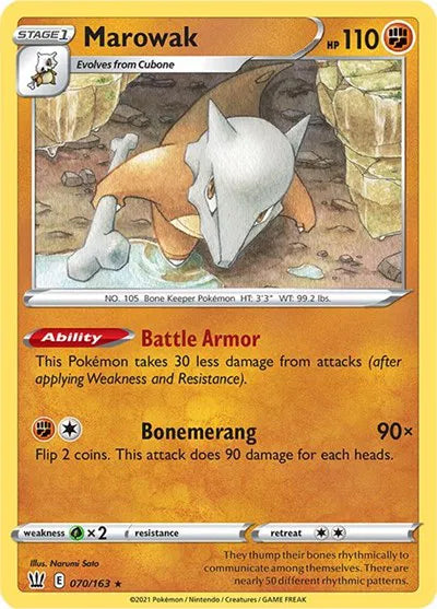 Marowak 070/163 · Normal (Battle Styles)