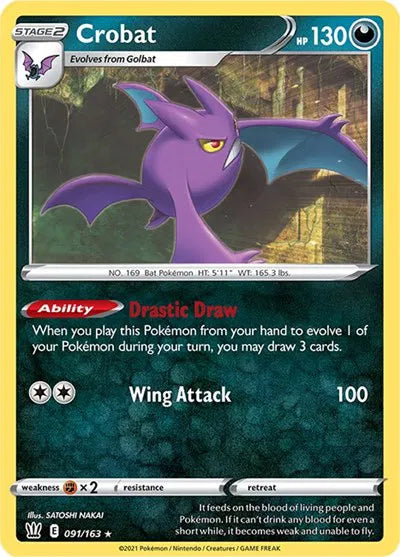 Crobat 091/163 · Normal (Deck Exclusives)
