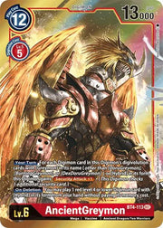 AncientGreymon (Alternate Art) BT4-113 SEC (Great Legend)