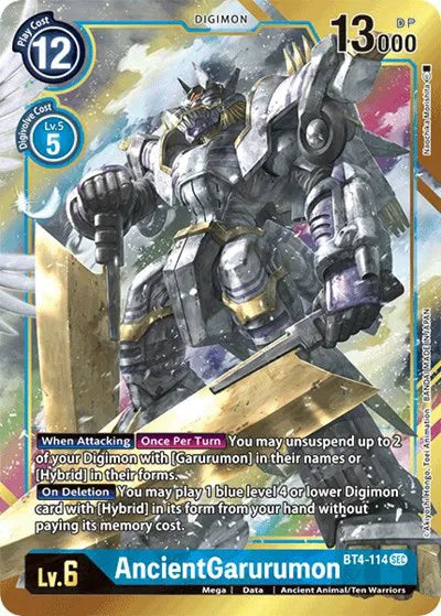 AncientGarurumon (Alternate Art) BT4-114 SEC (Great Legend)