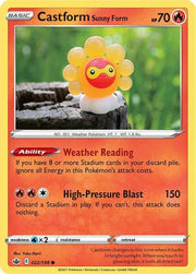 Castform Sunny Form 022/198 · Reverse Holofoil (Chilling Reign)