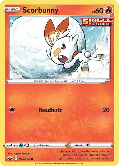 Scorbunny 026/198 (Chilling Reign)