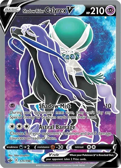 Shadow Rider Calyrex V #171 Pokemon Chilling Reign